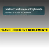 Rubalise plastique Franchissement réglementé jaune 75 mm x 100 m